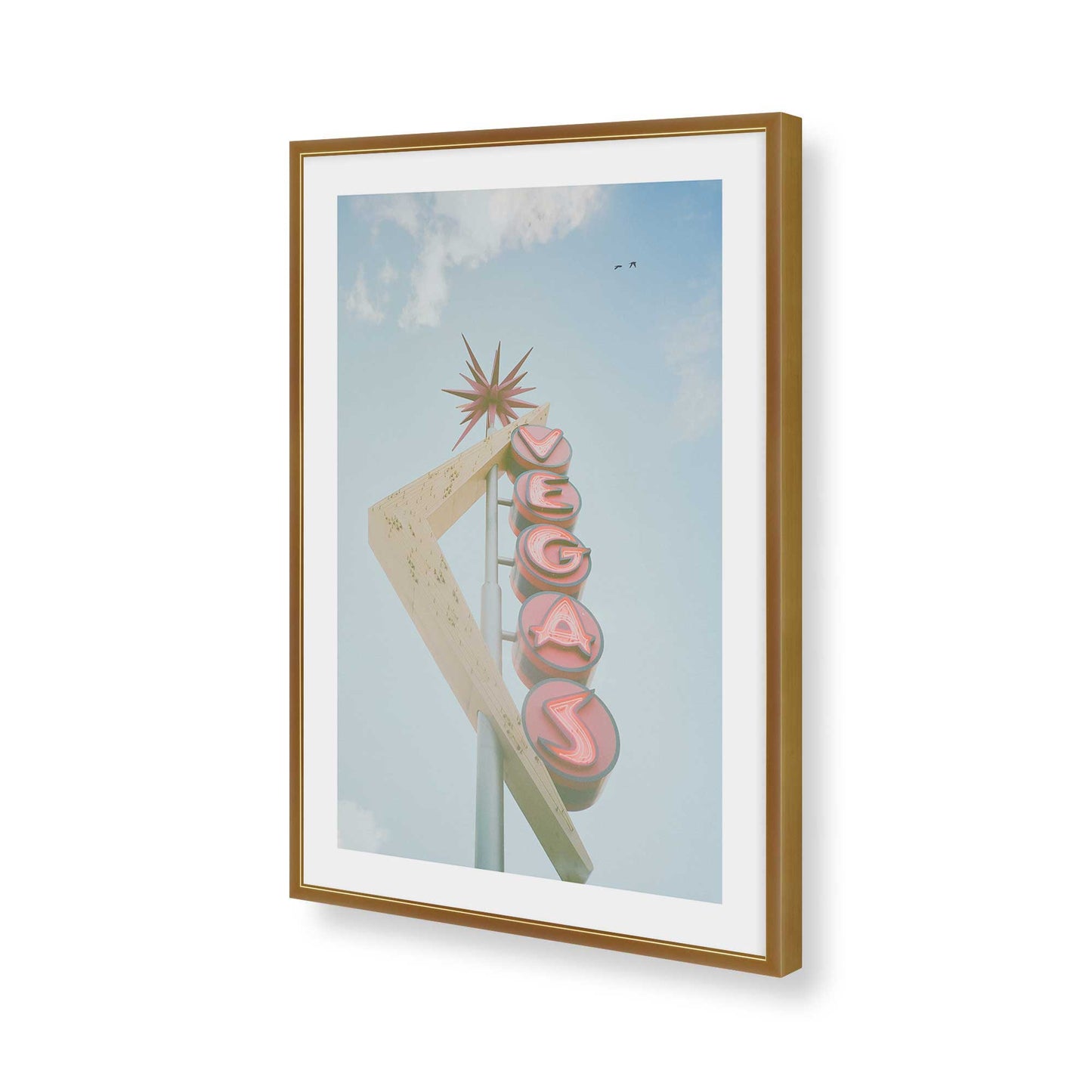 [Color:Polished Gold], Picture of art in a Polished Gold frame of the corner