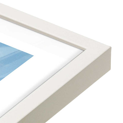 [Color:Opaque White], Picture of art in a Opaque White frame at an angle