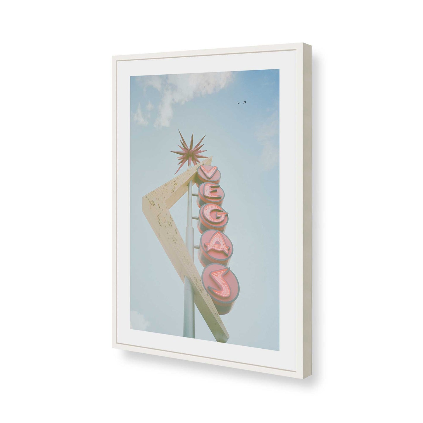 [Color:Opaque White], Picture of art in a Opaque White frame of the corner
