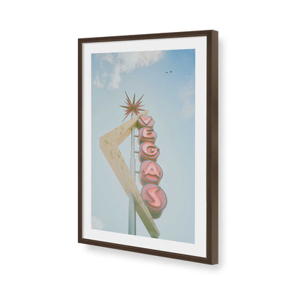 [Color:Brown], Picture of art in a Brown frame of the corner
