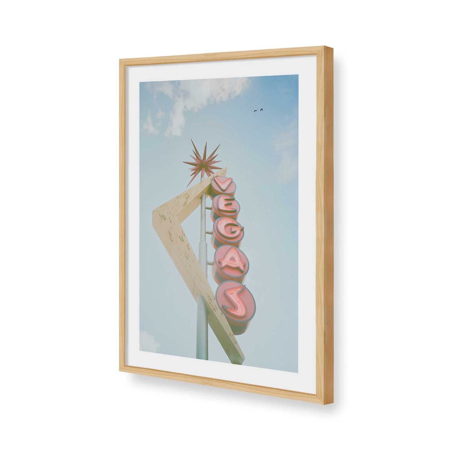 [Color:American Maple], Picture of art in a American Maple frame of the corner