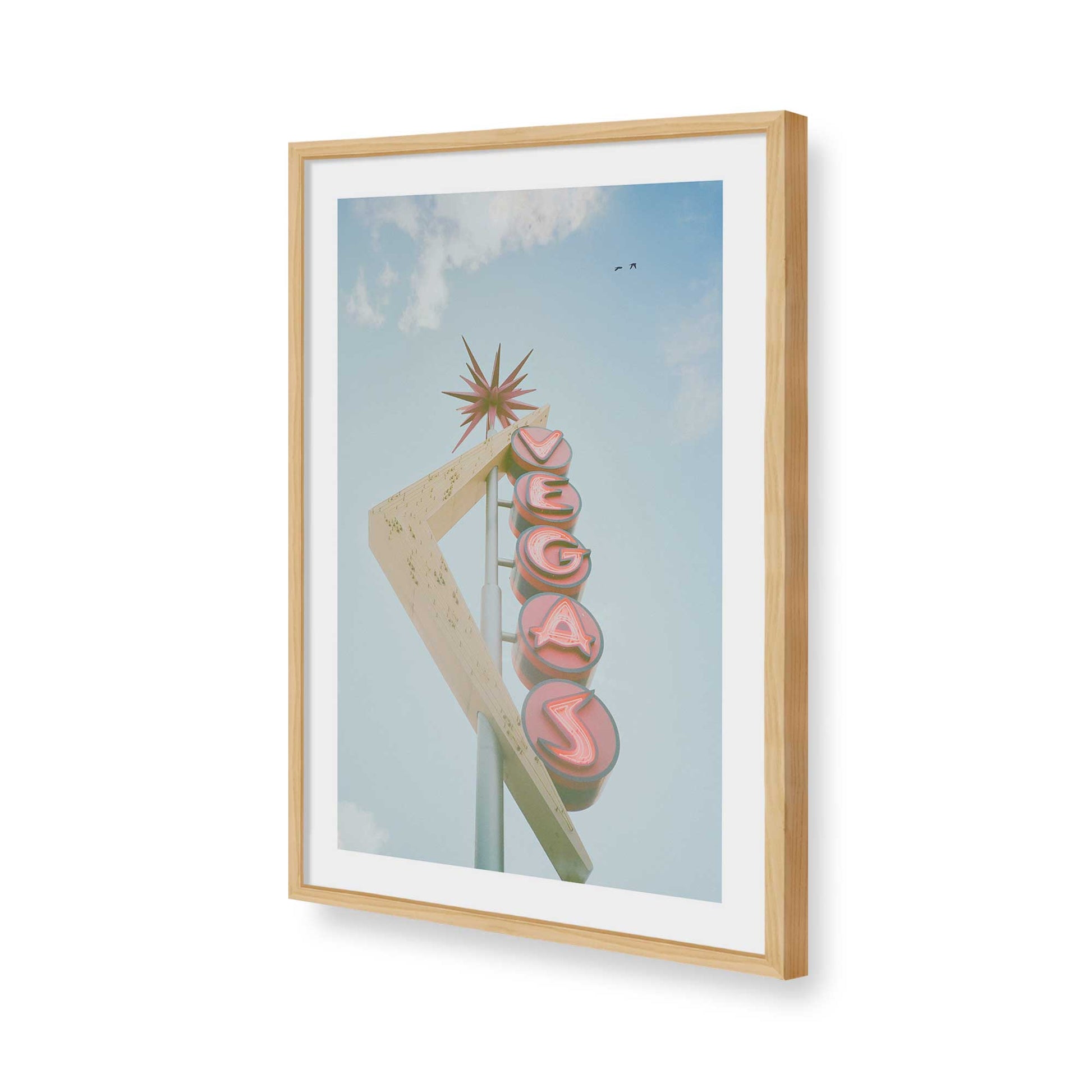 [Color:American Maple], Picture of art in a American Maple frame of the corner