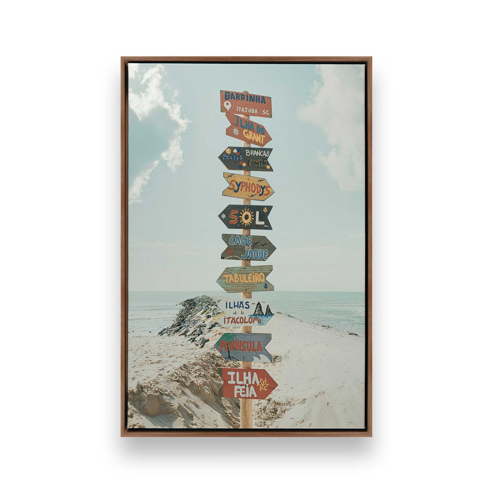 [Color:Walnut], Picture of art in a Walnut frame