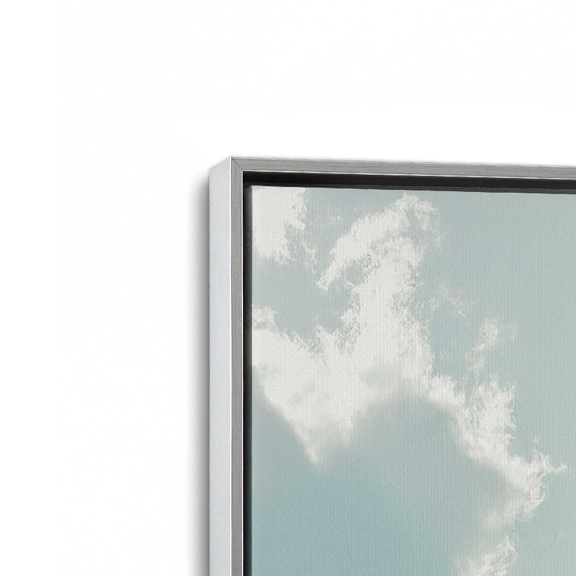 [Color:Polished Chrome], Picture of art in a Polished Chrome frame at an angle