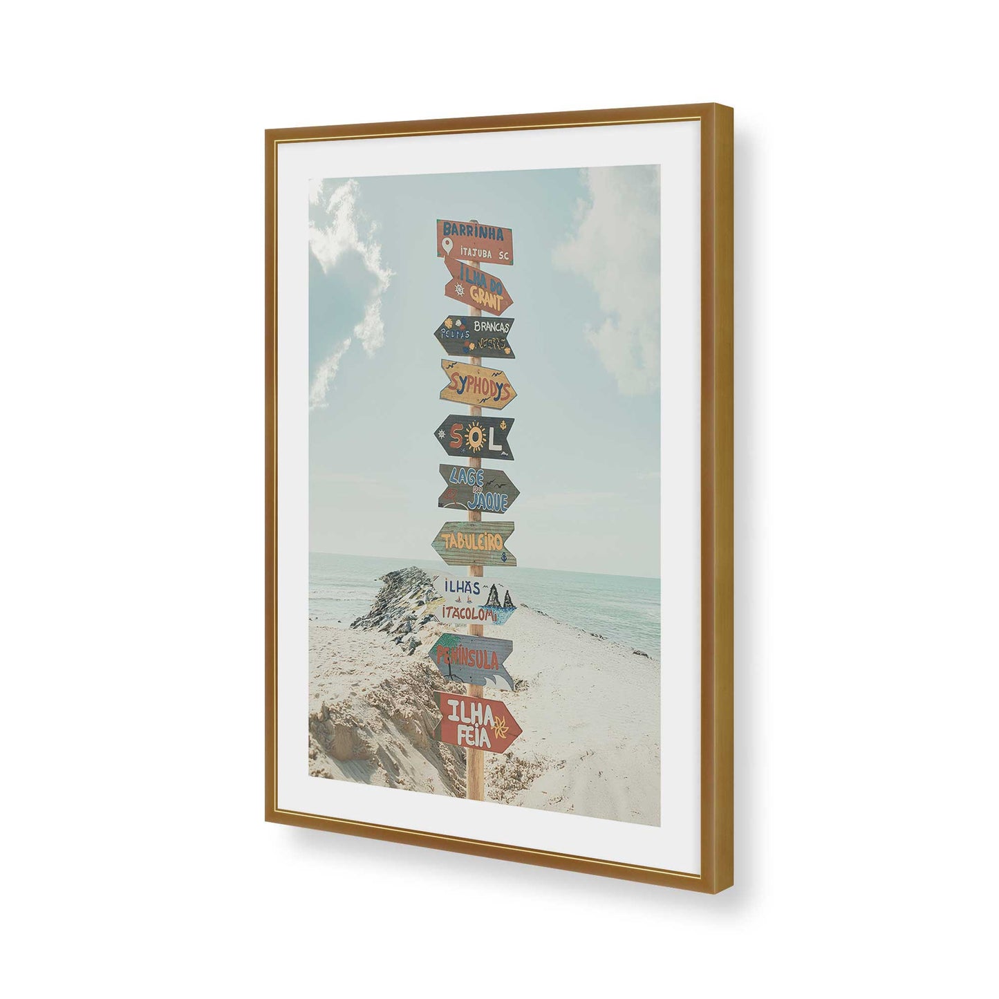 [Color:Polished Gold], Picture of art in a Polished Gold frame of the corner