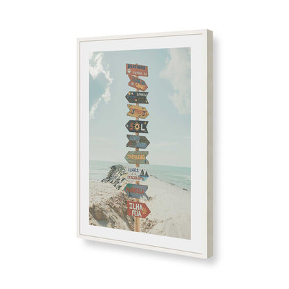 [Color:Opaque White], Picture of art in a Opaque White frame of the corner
