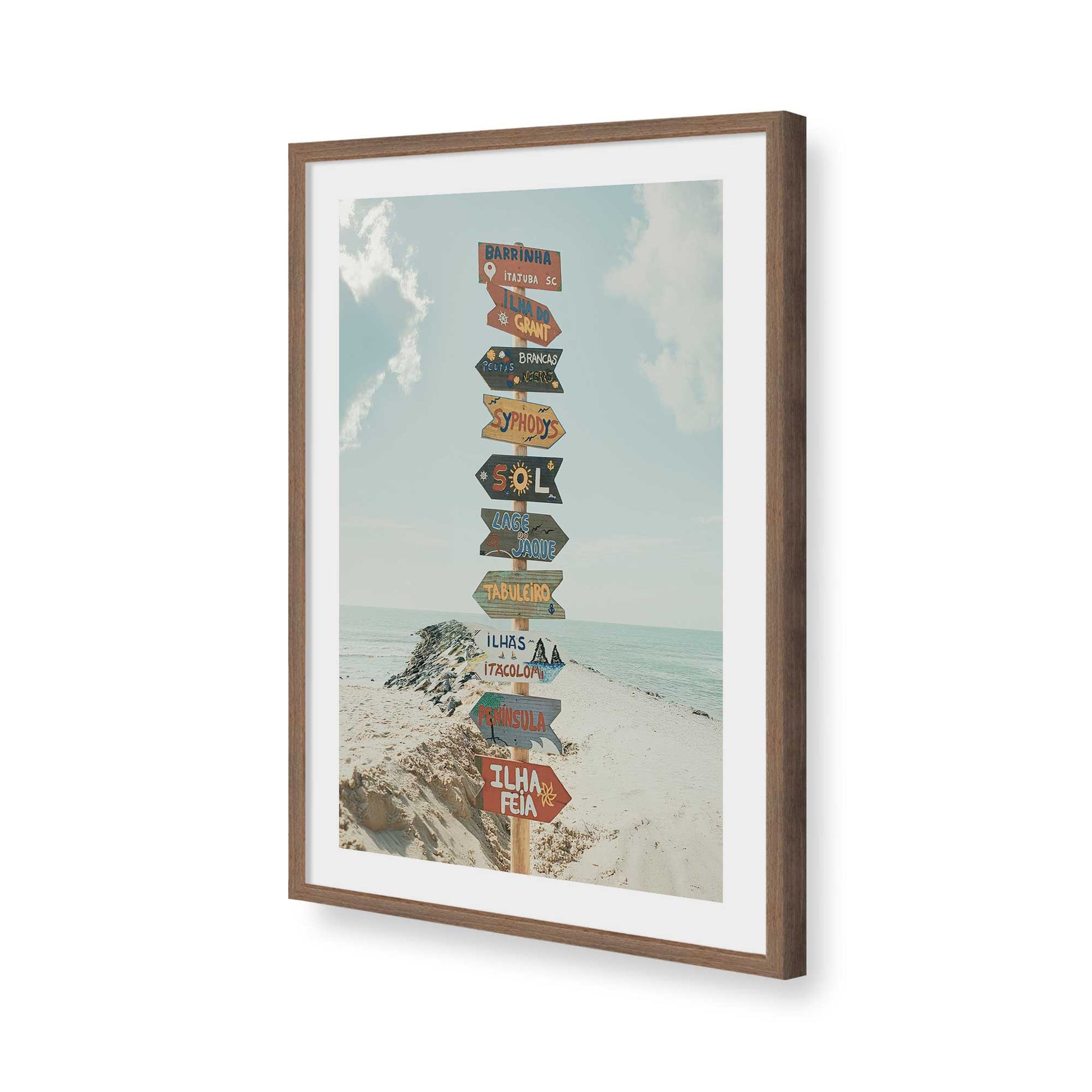 [Color:Walnut], Picture of art in a Walnut frame of the corner