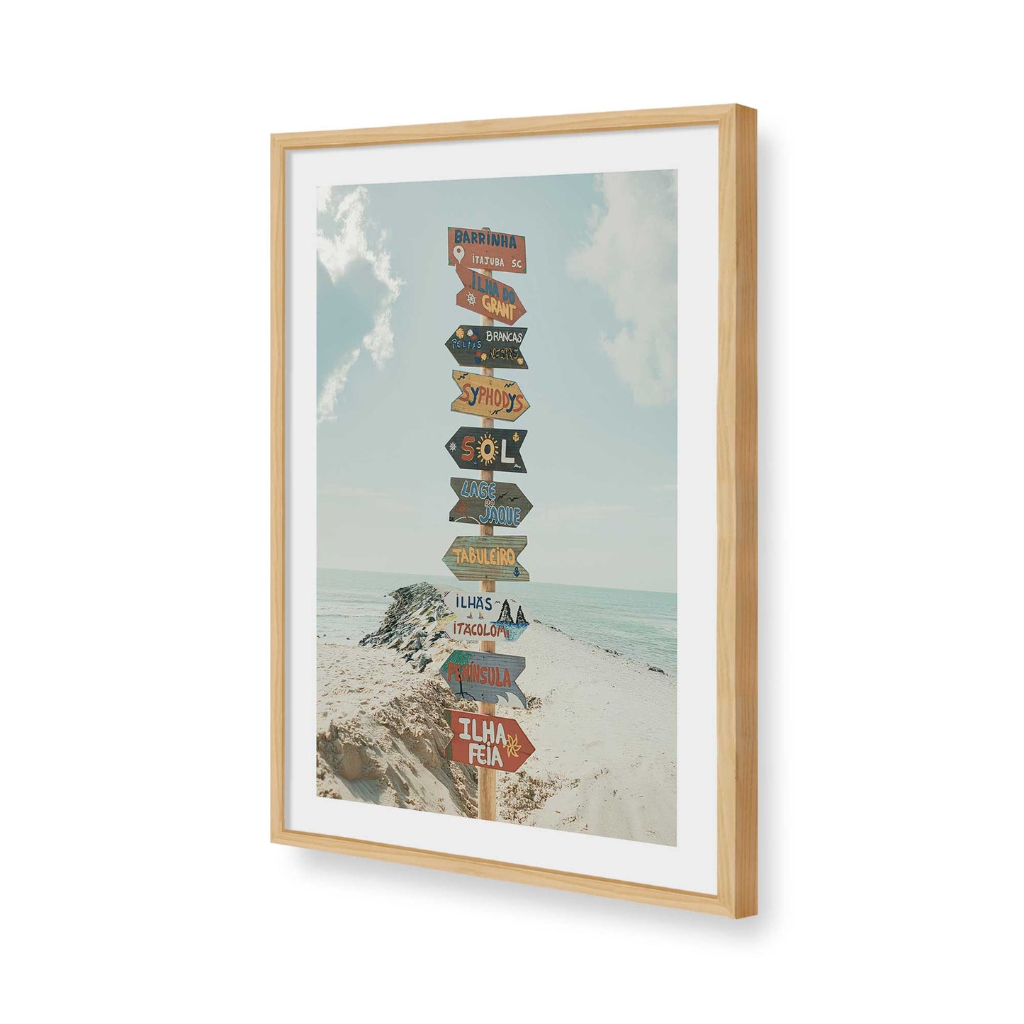[Color:American Maple], Picture of art in a American Maple frame of the corner