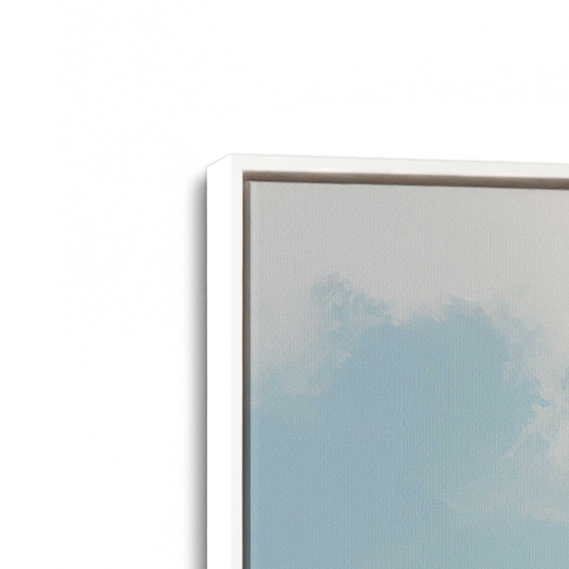 [Color:Opaque White], Picture of art in a White frame at an angle