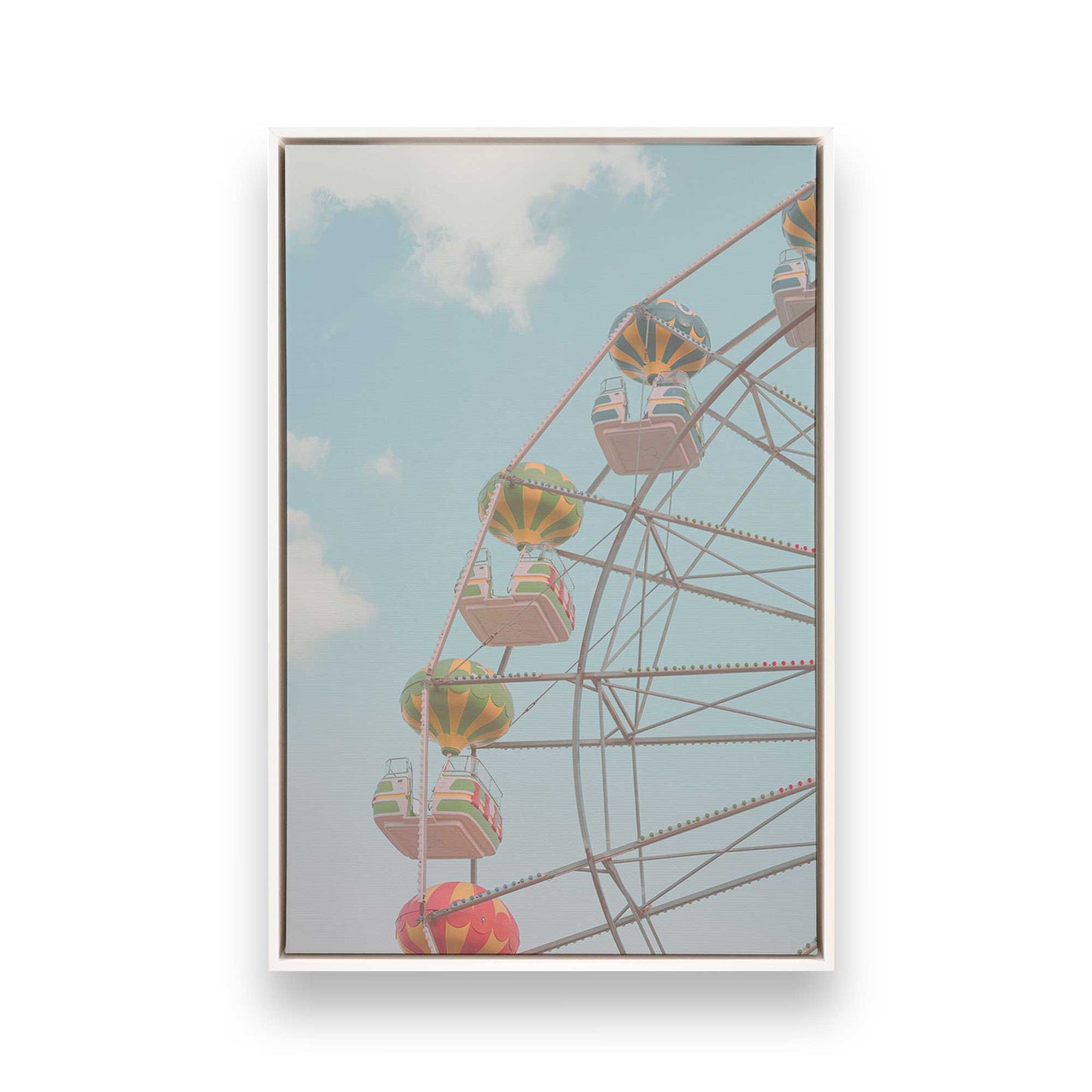 [Color:Opaque White], Picture of art in a White frame