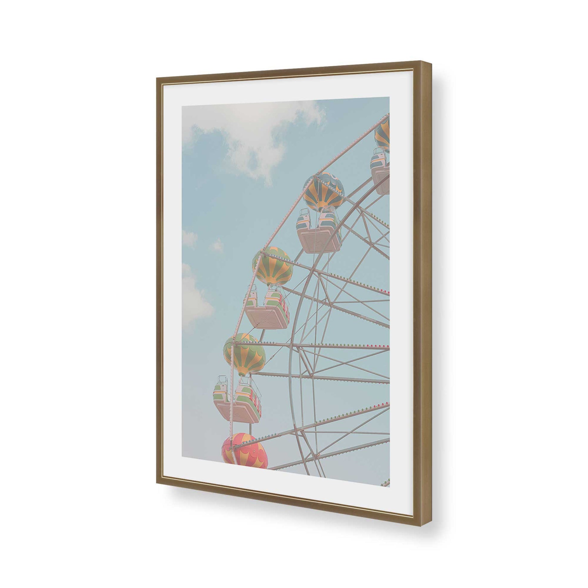 [Color:Brushed Gold], Picture of art in a Brushed Gold frame of the corner