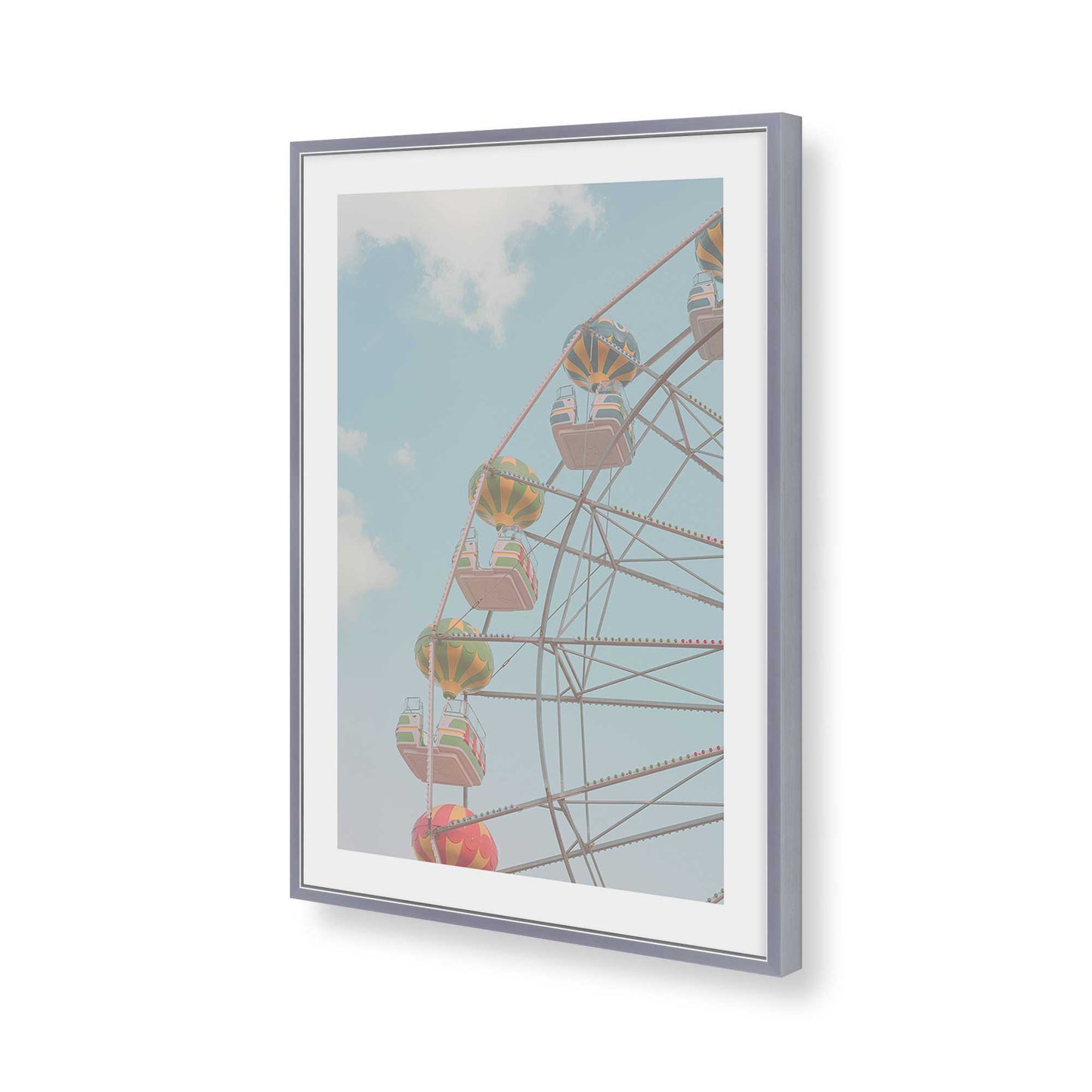 [Color:Polished Chrome], Picture of art in a Polished Chrome frame of the corner