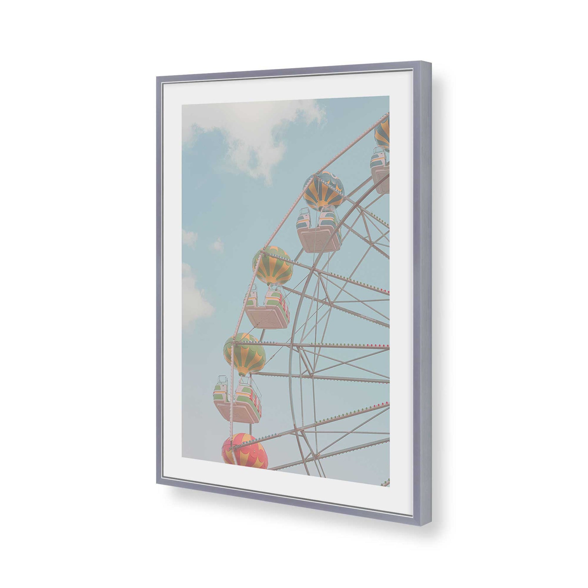 [Color:Polished Chrome], Picture of art in a Polished Chrome frame of the corner