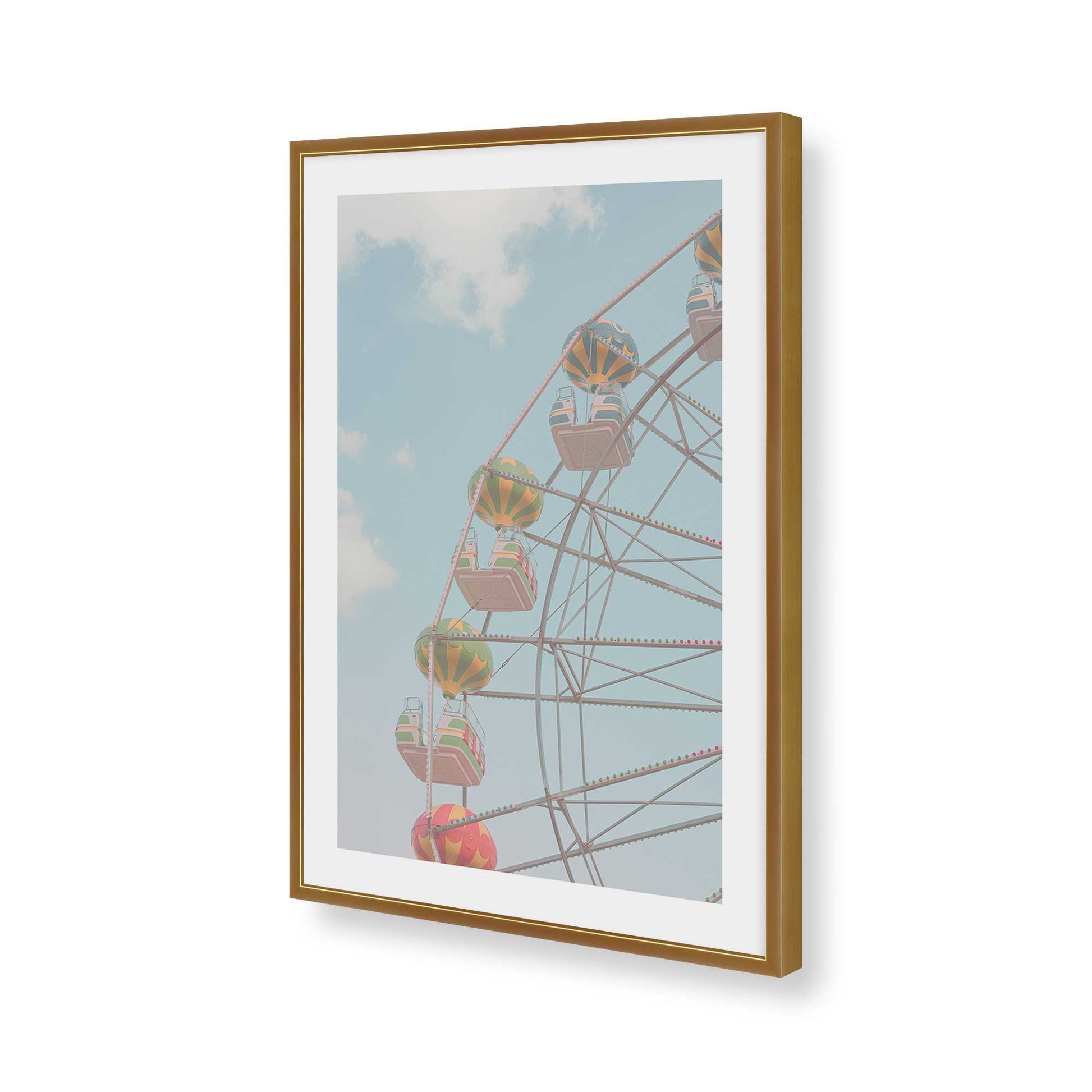 [Color:Polished Gold], Picture of art in a Polished Gold frame of the corner