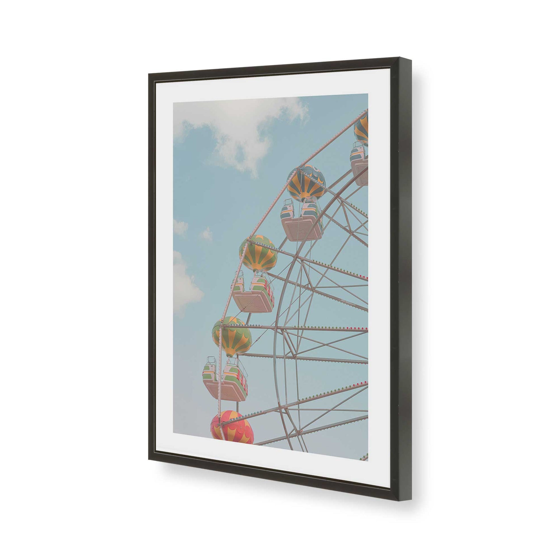 [Color:Satin Black], Picture of art in a Satin Black frame of the corner
