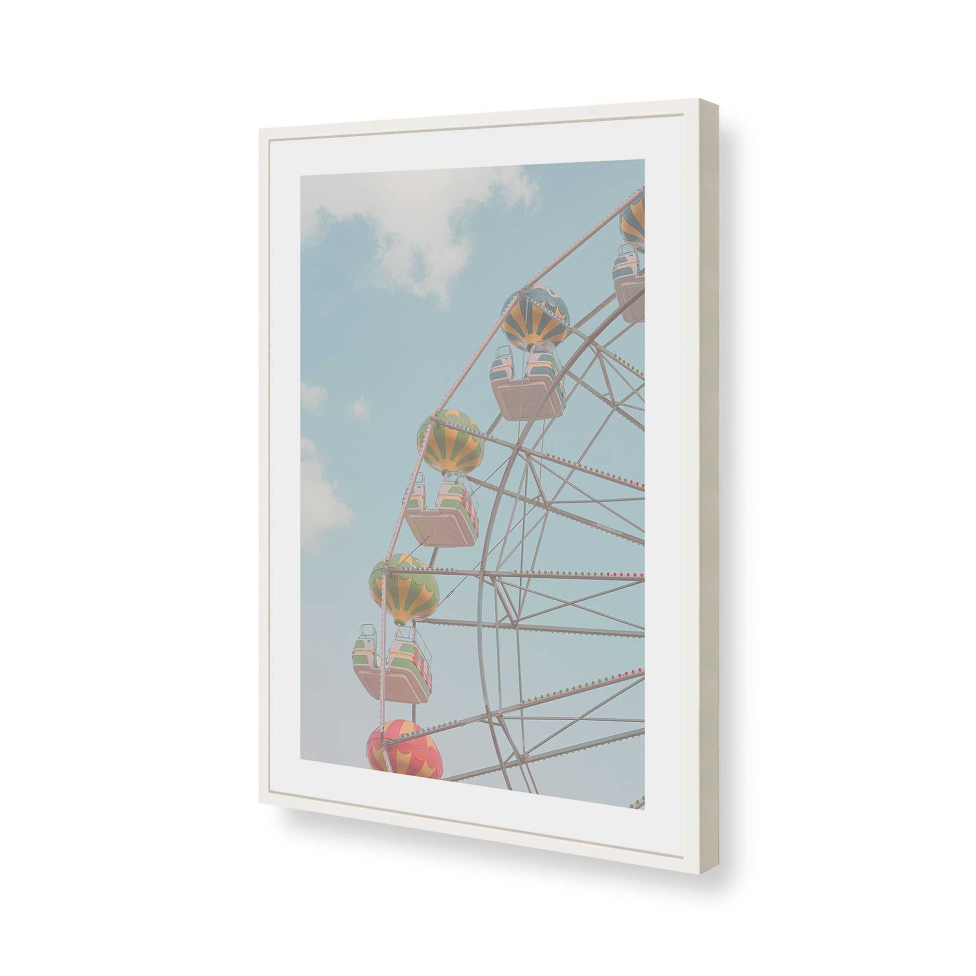 [Color:Opaque White], Picture of art in a Opaque White frame of the corner