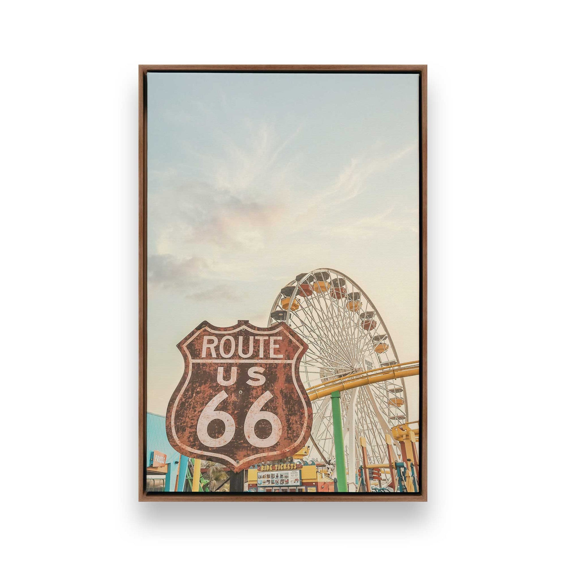 [Color:Walnut], Picture of art in a Walnut frame