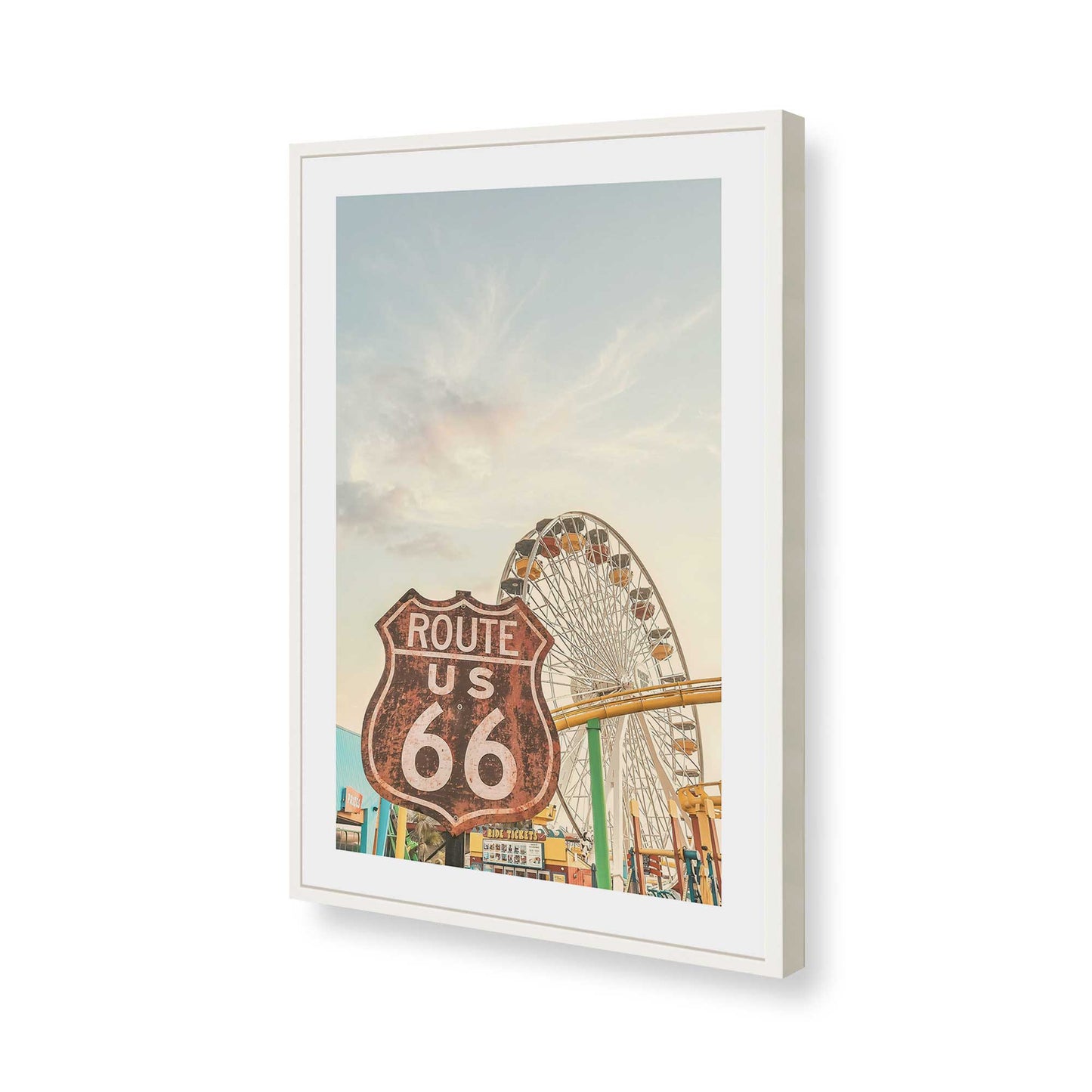 [Color:Opaque White], Picture of art in a Opaque White frame of the corner