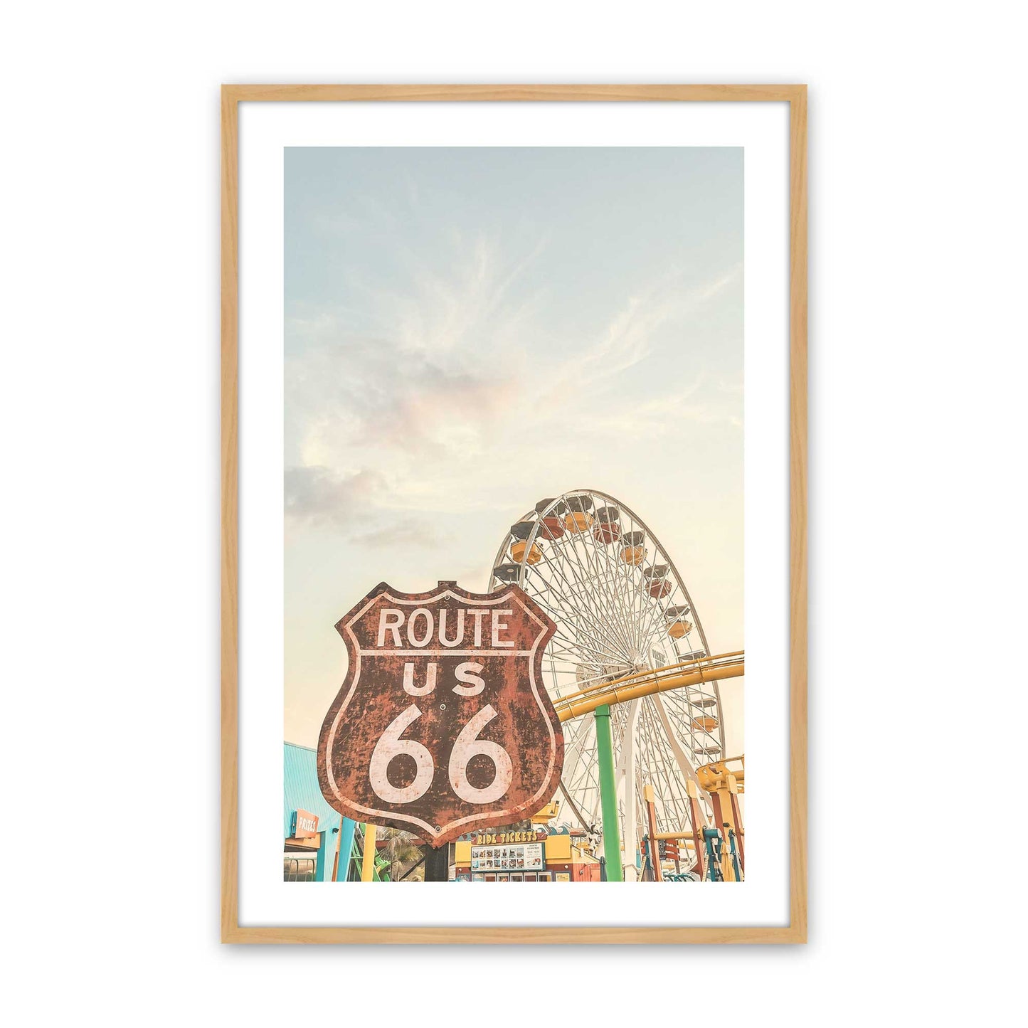 [Color:American Maple], Picture of art in a American Maple frame