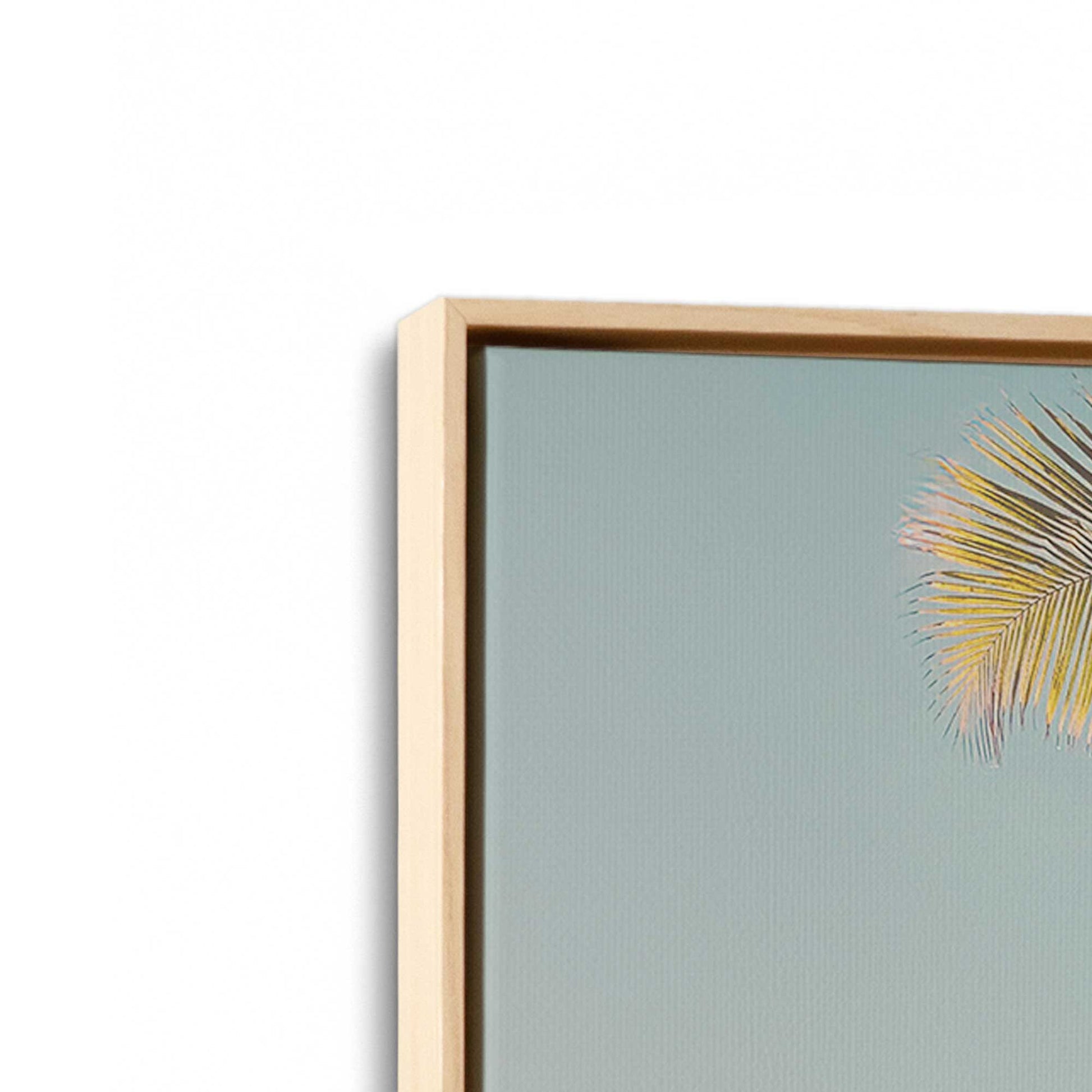 [Color:American Maple], Picture of art in a American Maple frame at an angle