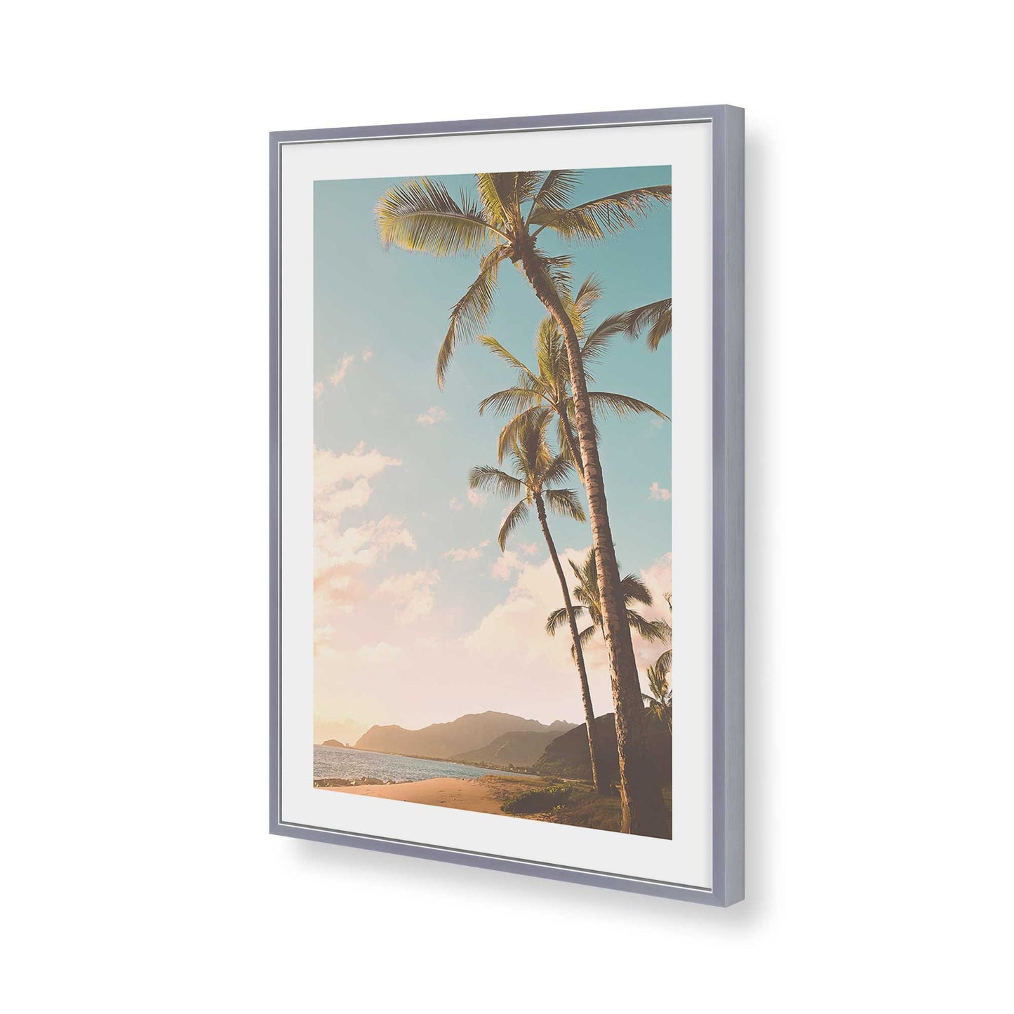 [Color:Polished Chrome], Picture of art in a Polished Chrome frame of the corner