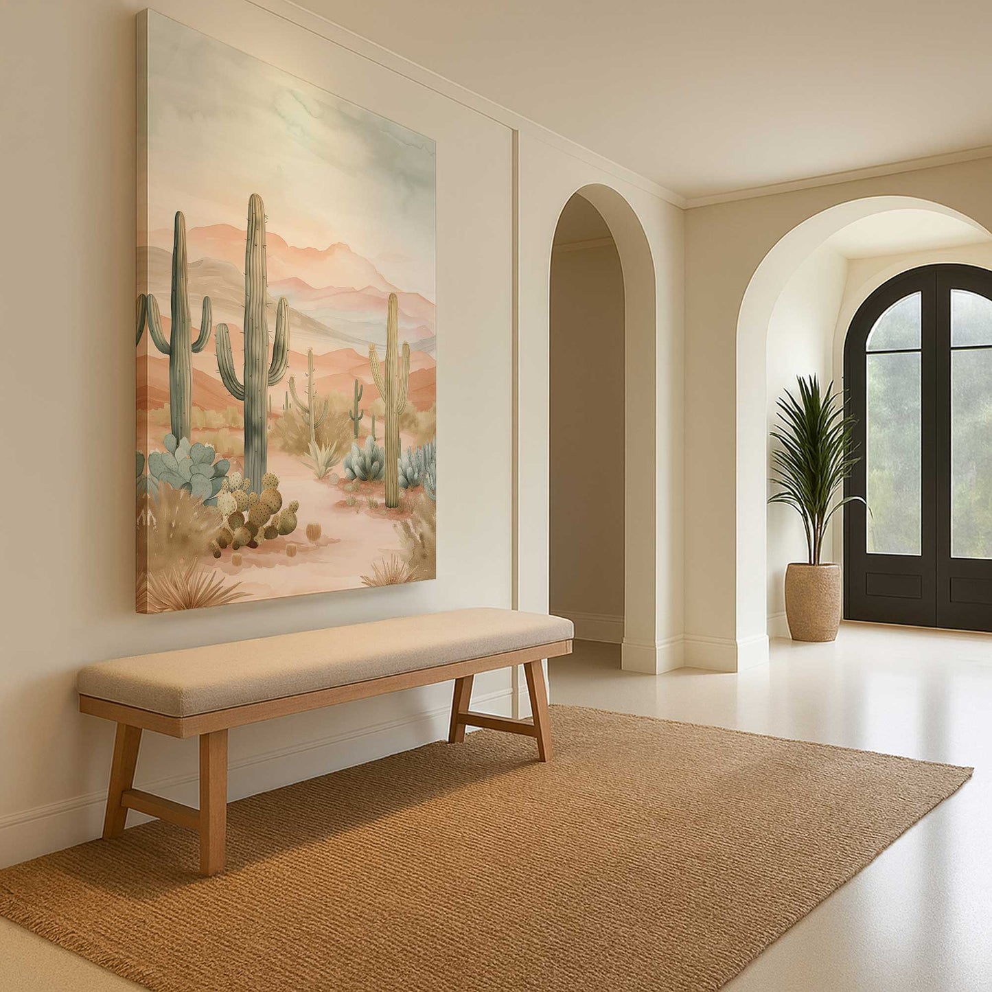 [Color:Stretched Canvas], Picture of art in a room