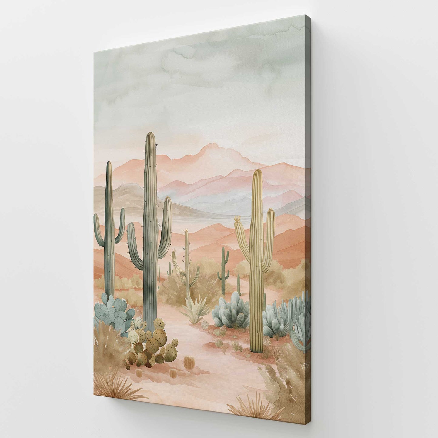 [Color:Stretched Canvas], Picture of art at an angle