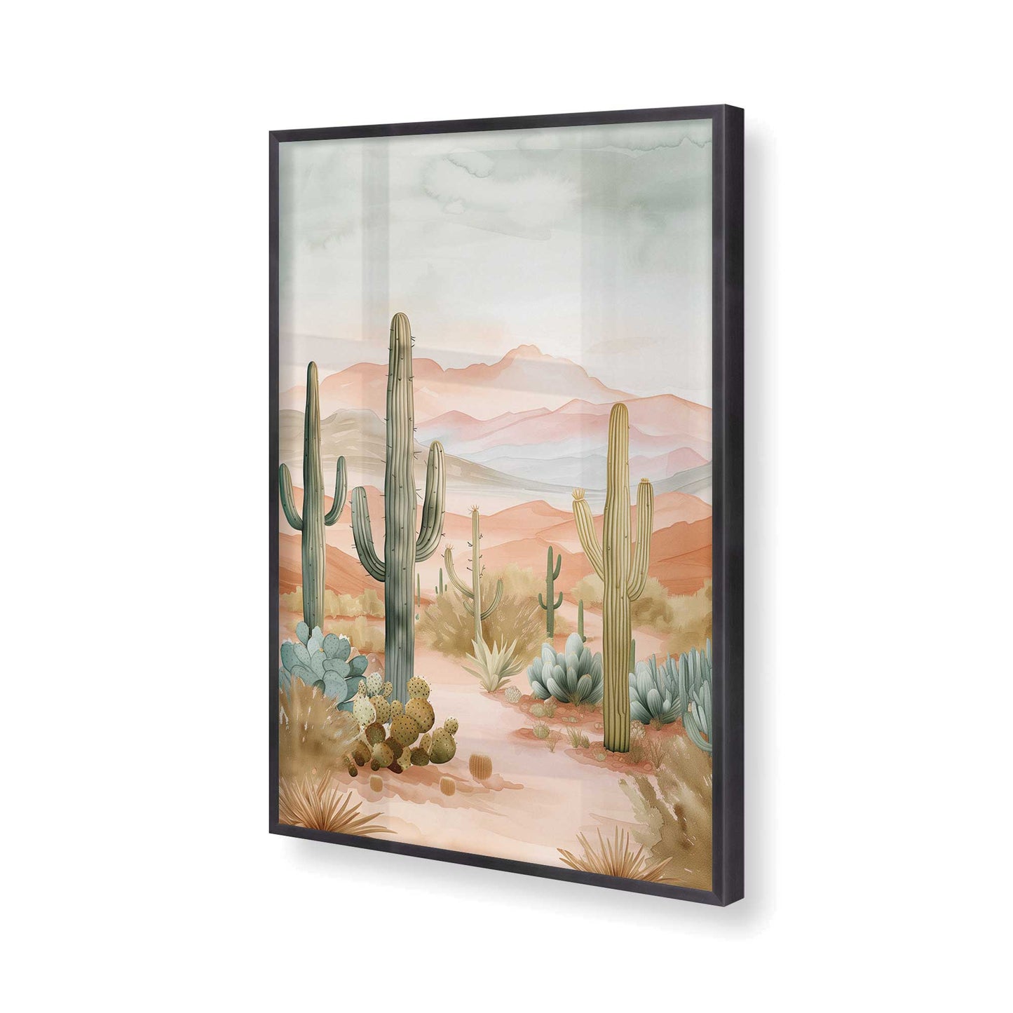 [Color:Weathered Zinc], Picture of art in a Weathered Zinc frame of the corner