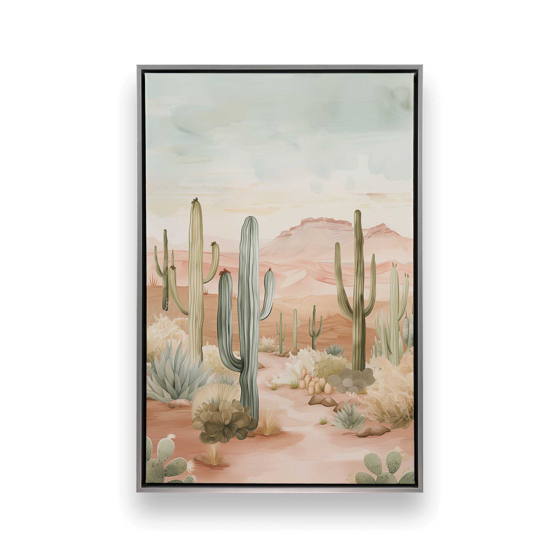 [Color:Opaque White], Picture of art in a White frame