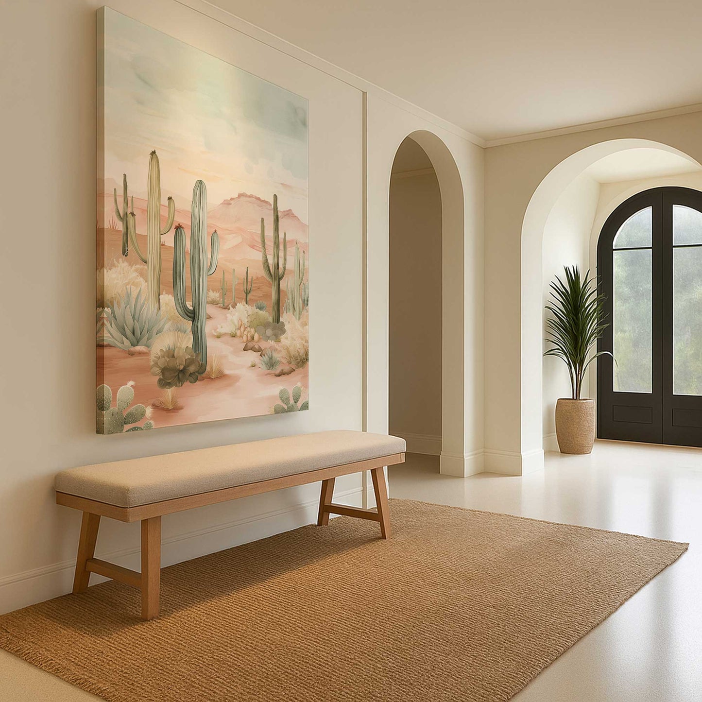 [Color:Stretched Canvas], Picture of art in a room