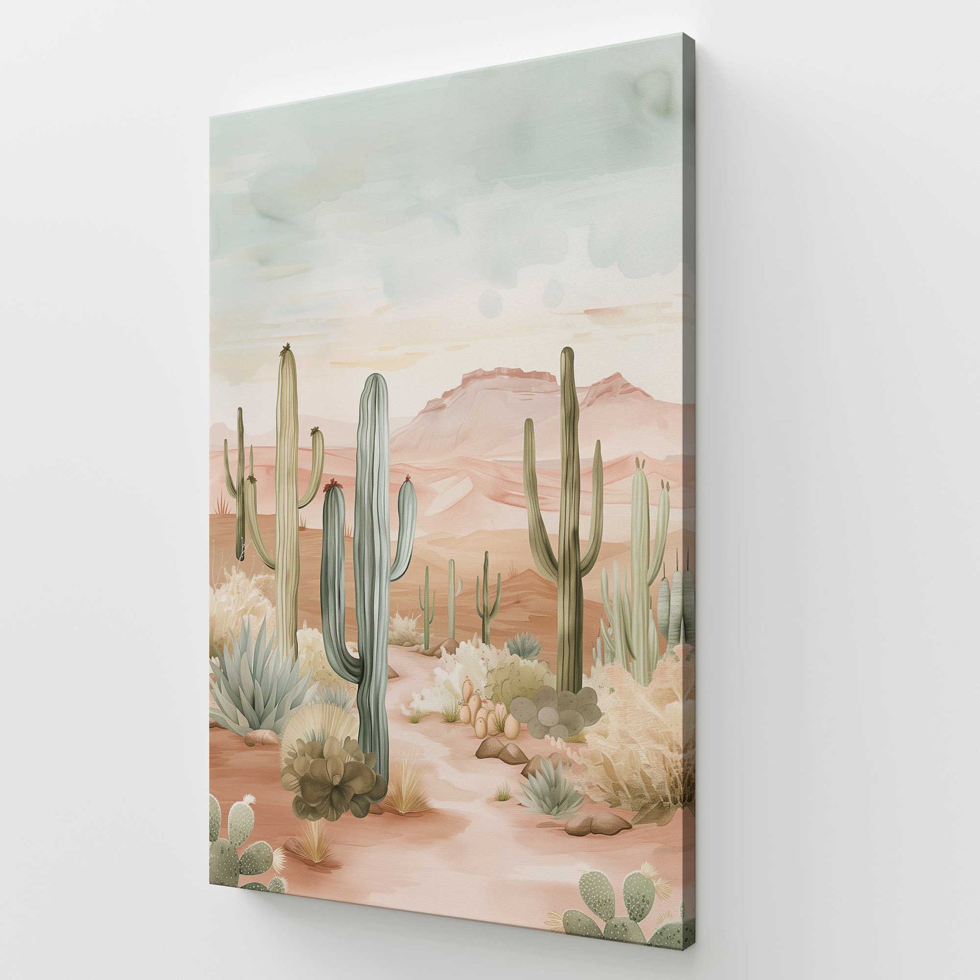 [Color:Stretched Canvas], Picture of art at an angle