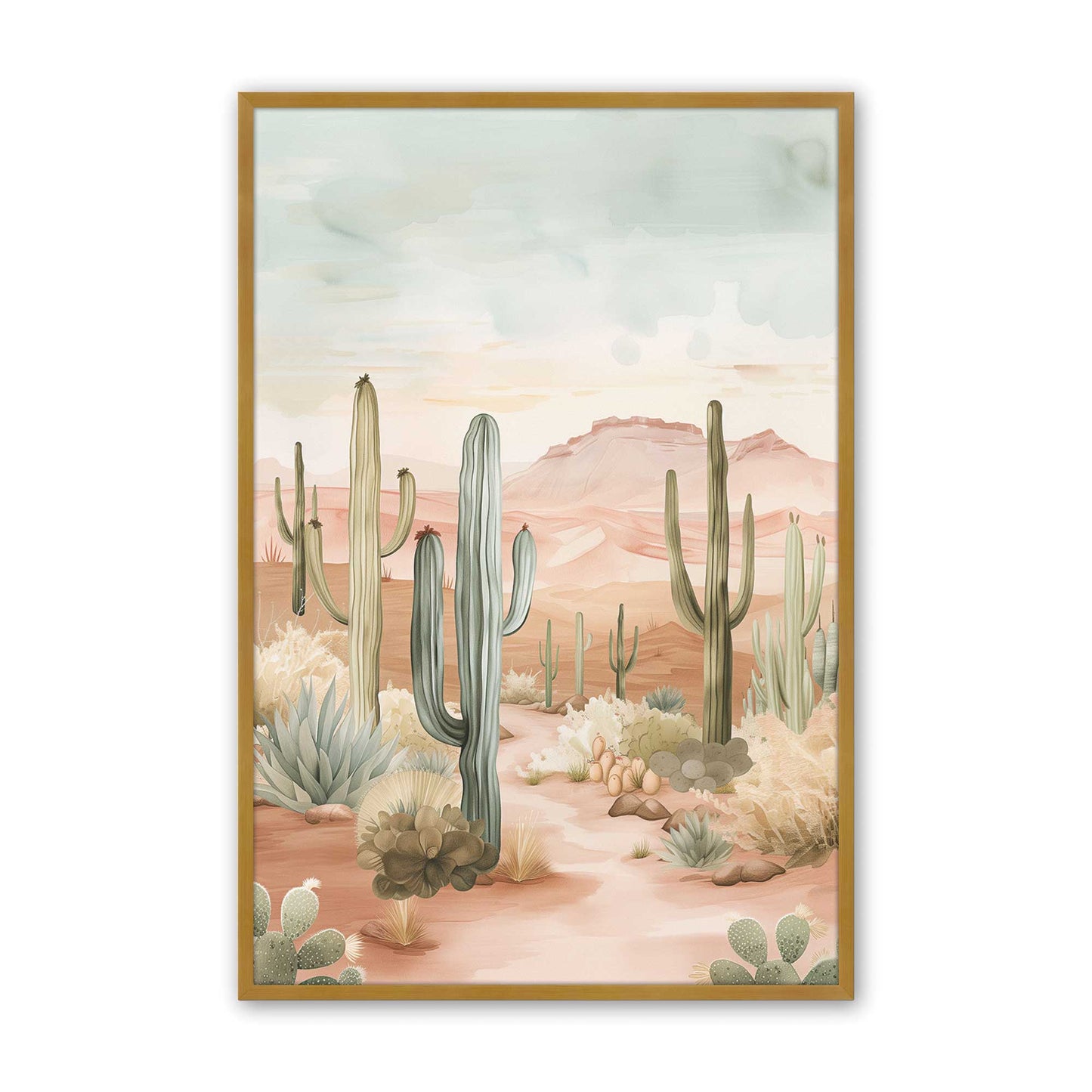 [Color:Polished Gold], Picture of art in a Polished Gold frame