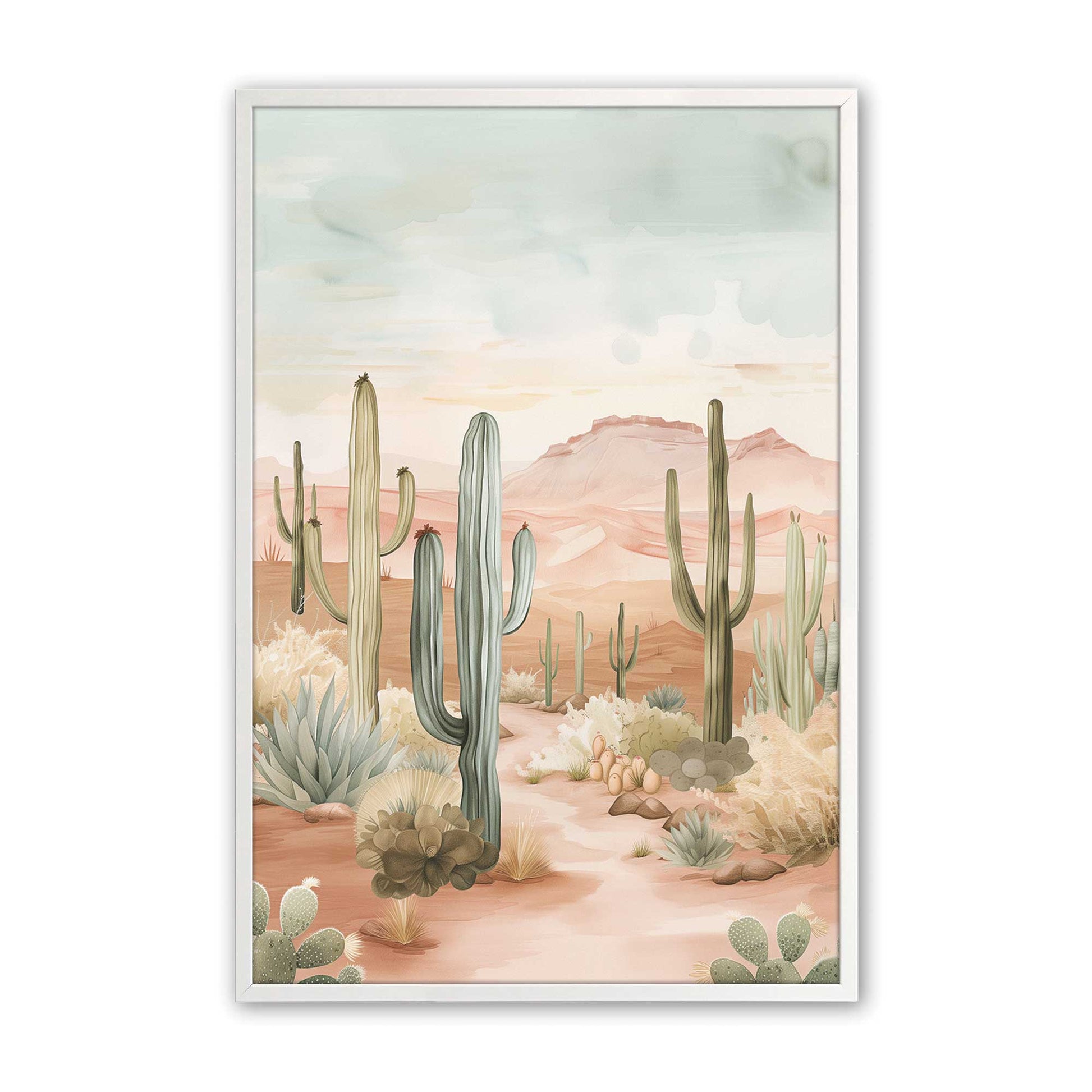 [Color:Opaque White], Picture of art in a Opaque White frame