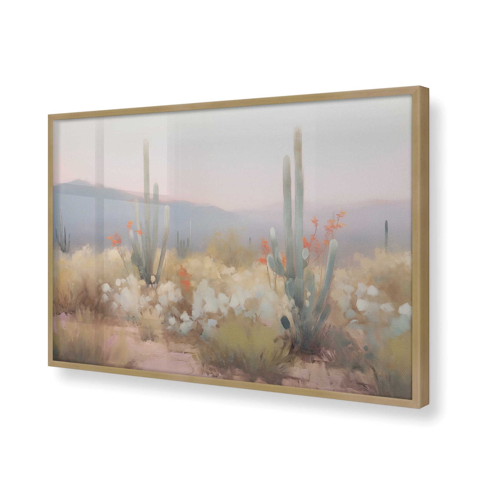 [Color:Brushed Gold], Picture of art in a Brushed Gold frame of the corner