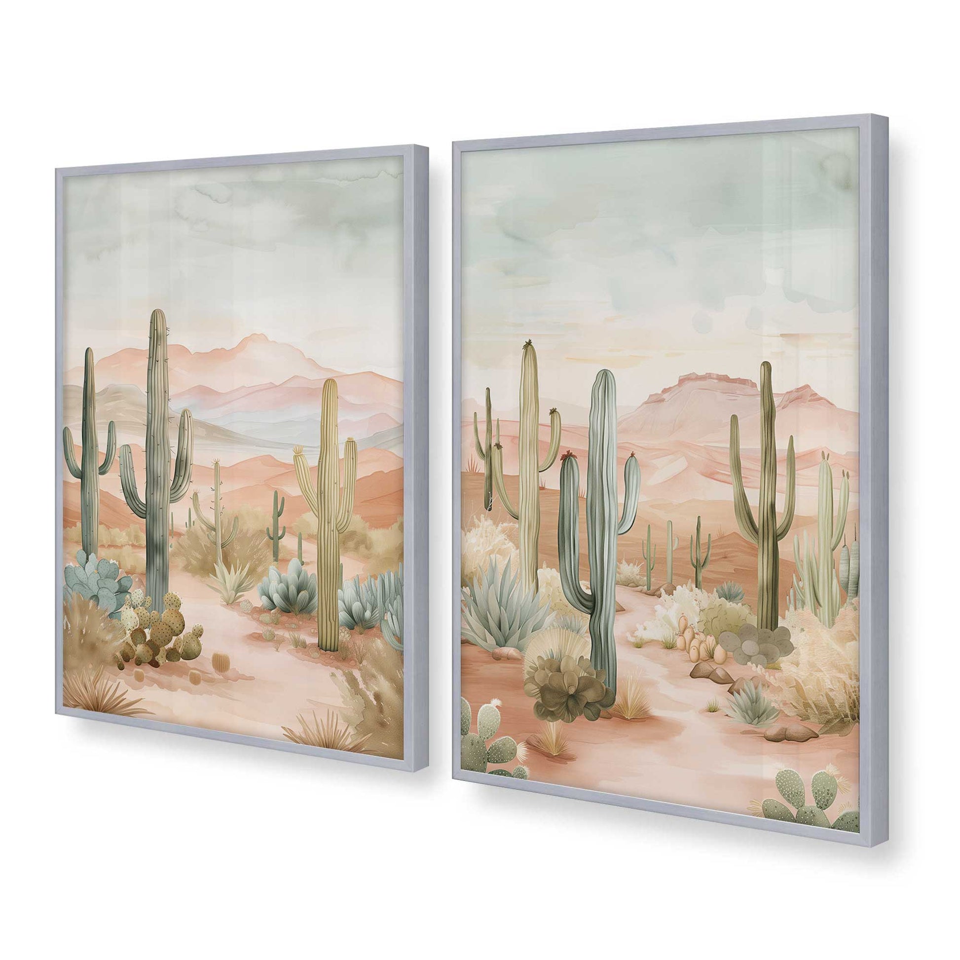 [Color:Polished Chrome], Picture of art in a Polished Chrome frame at an angle