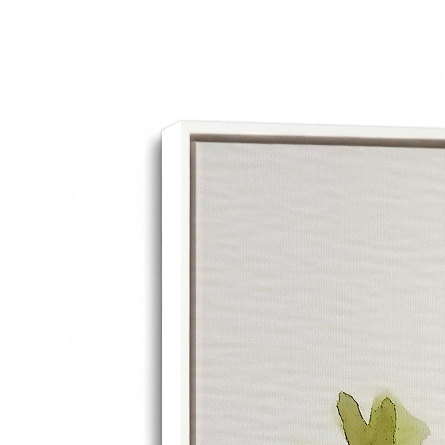 [Color:Opaque White], Picture of art in a White frame at an angle
