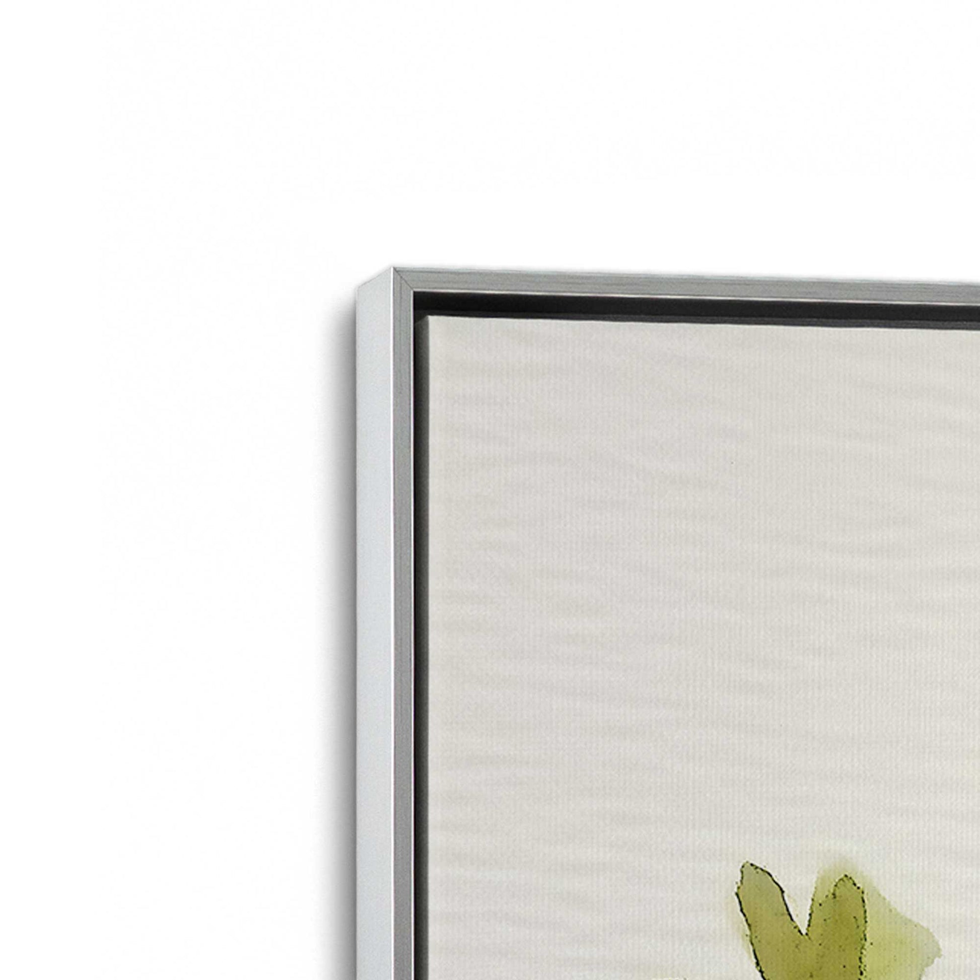 [Color:Polished Chrome], Picture of art in a Polished Chrome frame at an angle