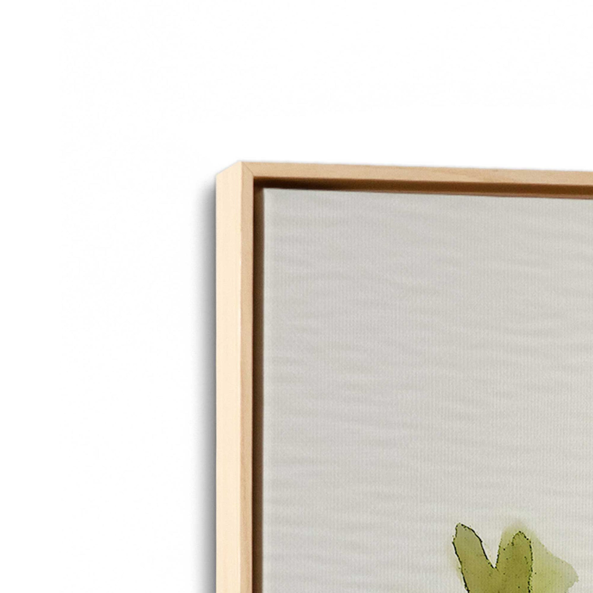 [Color:American Maple], Picture of art in a American Maple frame at an angle