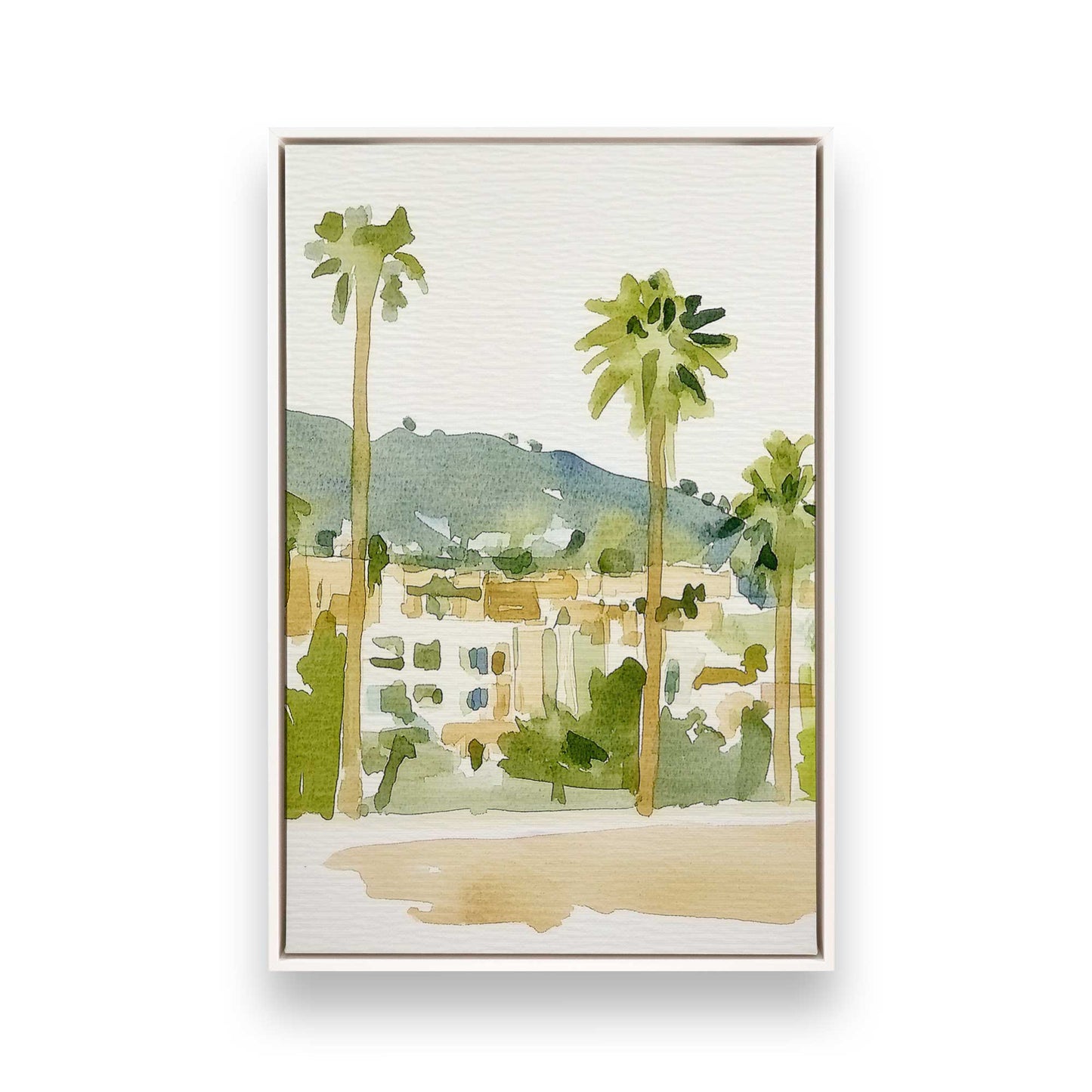 [Color:Opaque White], Picture of art in a White frame