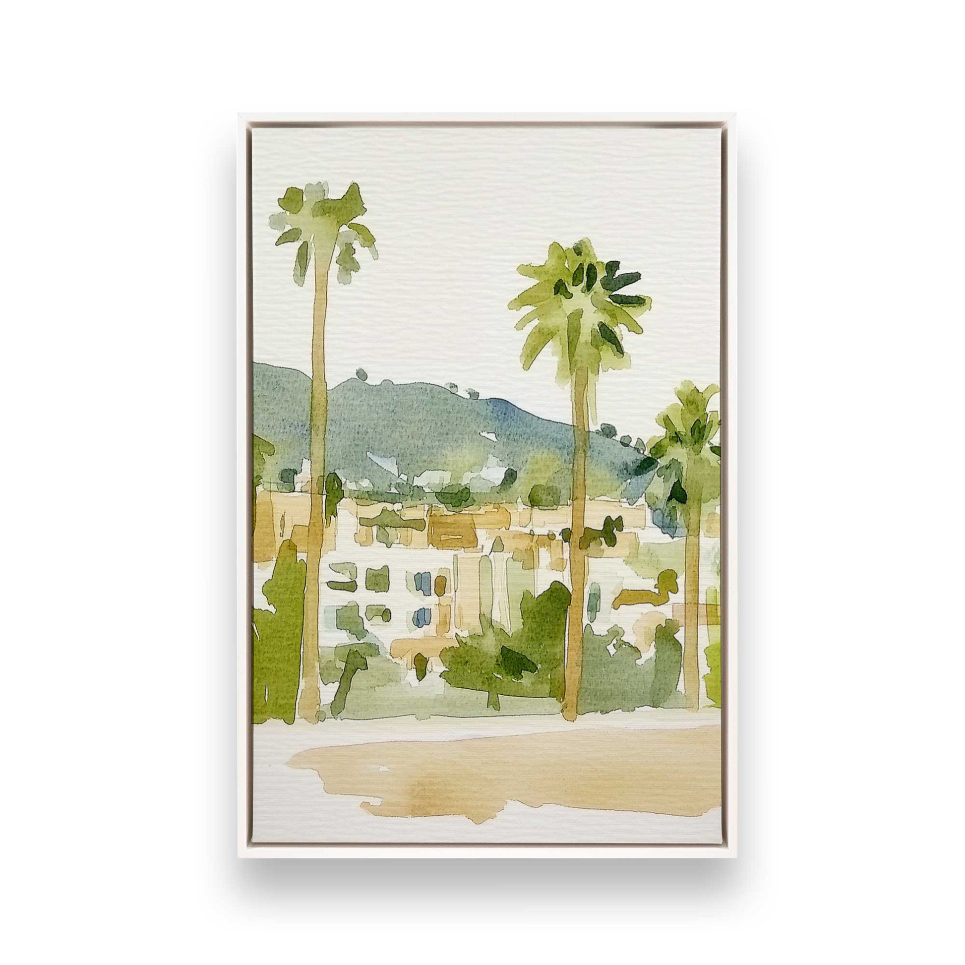 [Color:Opaque White], Picture of art in a White frame