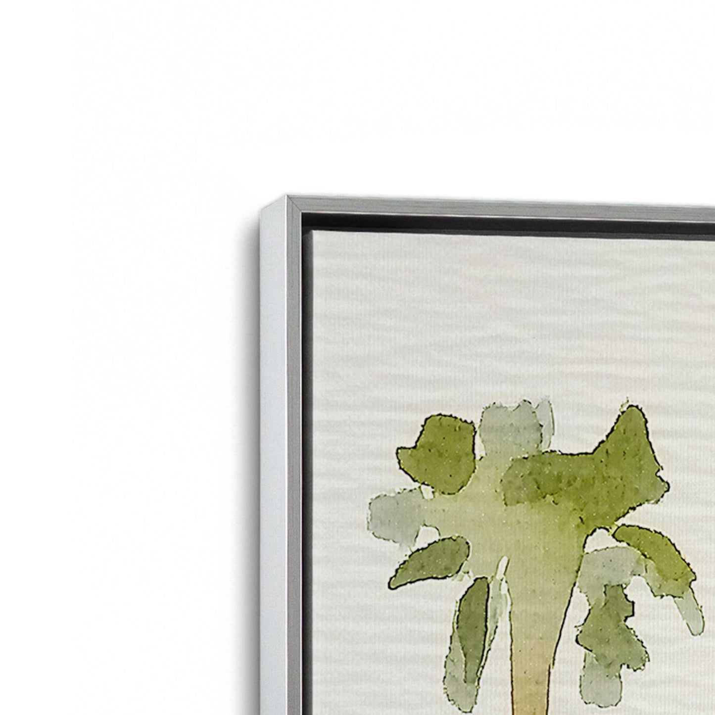 [Color:Polished Chrome], Picture of art in a Polished Chrome frame at an angle