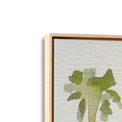 [Color:American Maple], Picture of art in a American Maple frame at an angle