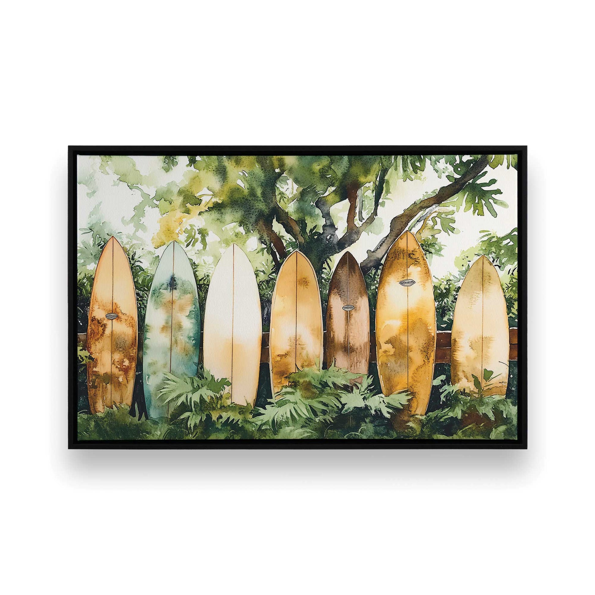 [Color:Satin Black], Picture of art in a Satin Black frame