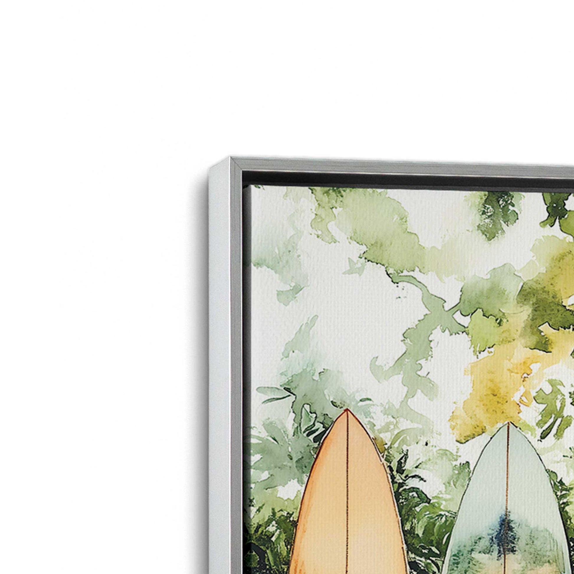 [Color:Polished Chrome], Picture of art in a Polished Chrome frame at an angle
