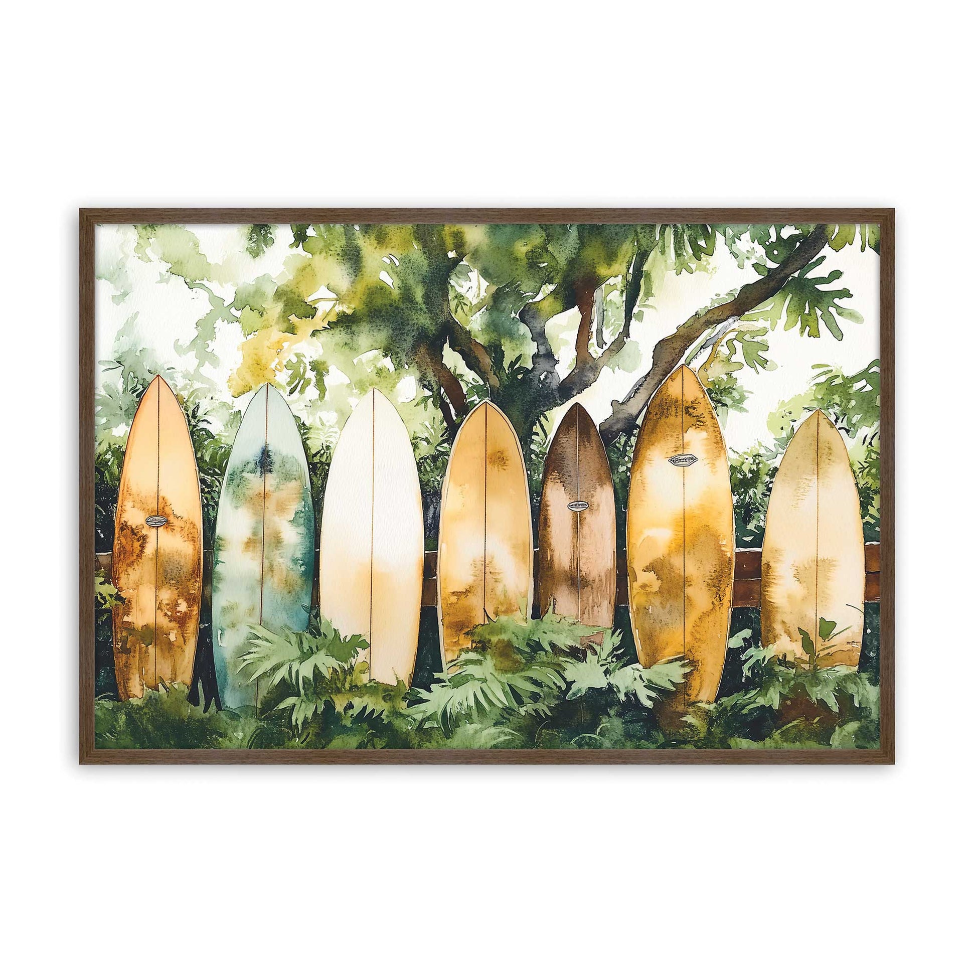 [Color:Walnut], Picture of art in a Walnut frame