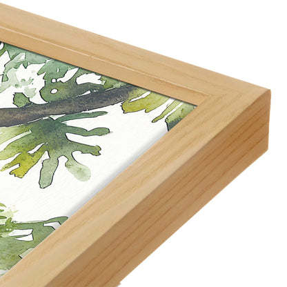 [Color:American Maple], Picture of art in a American Maple frame at an angle