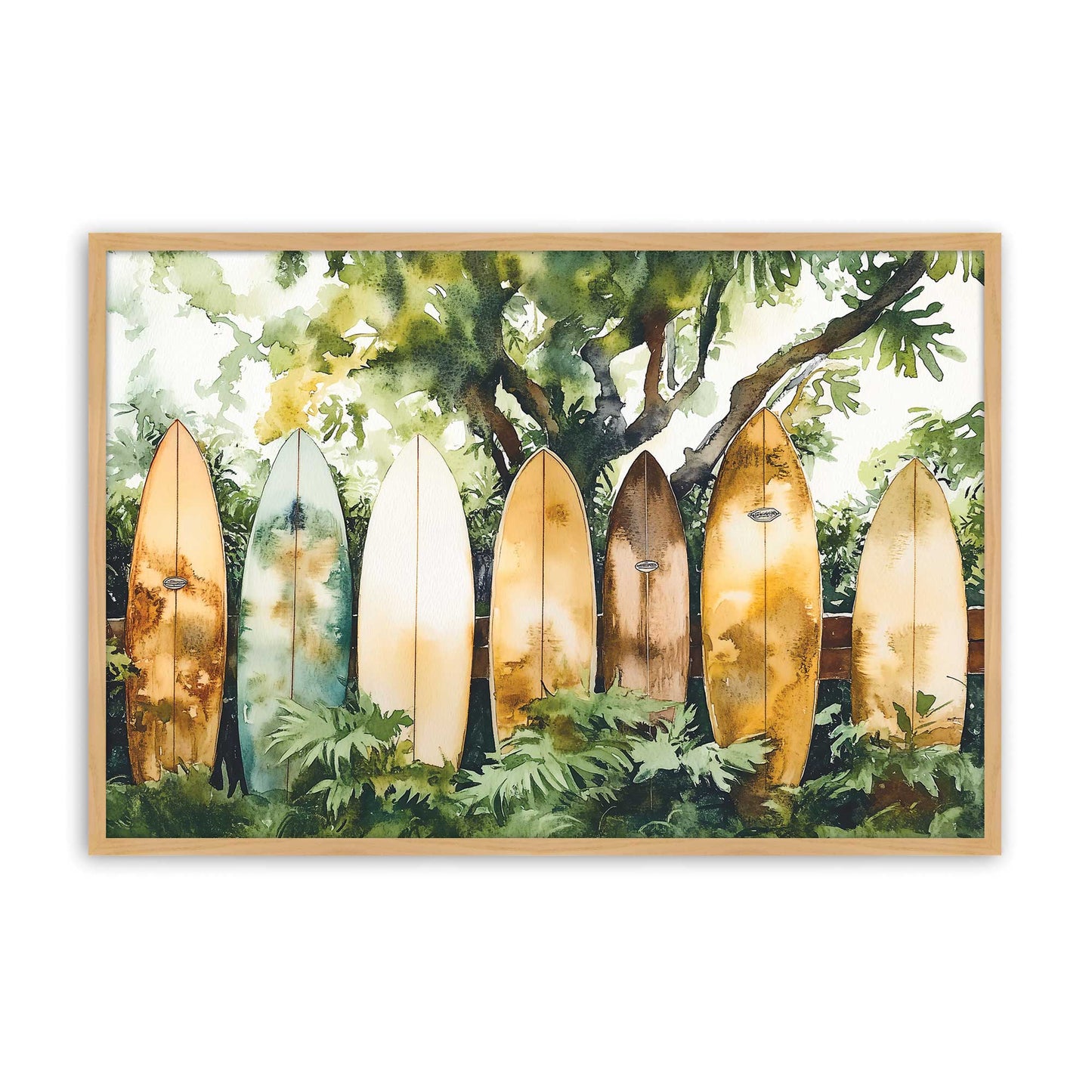 [Color:American Maple], Picture of art in a American Maple frame