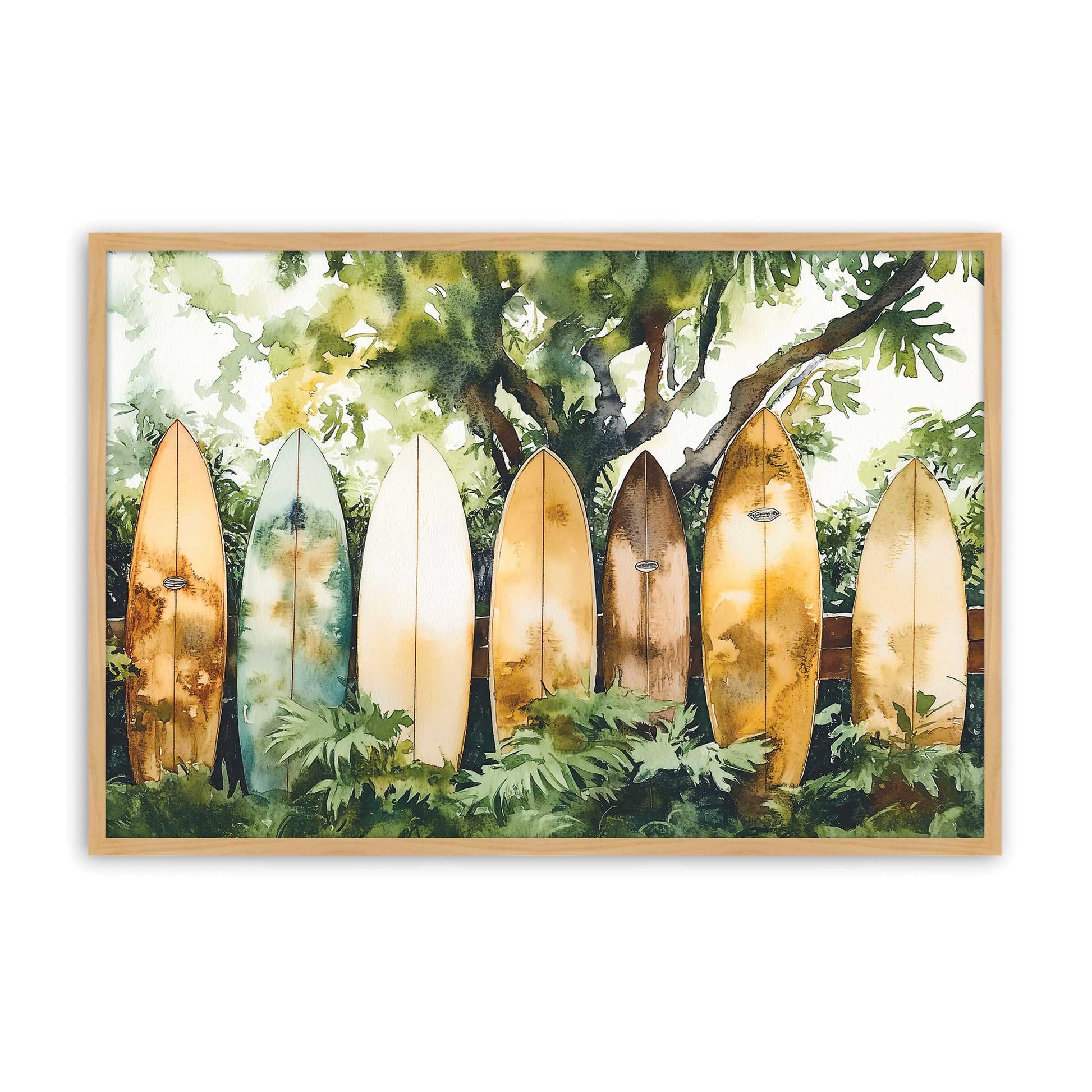 [Color:American Maple], Picture of art in a American Maple frame