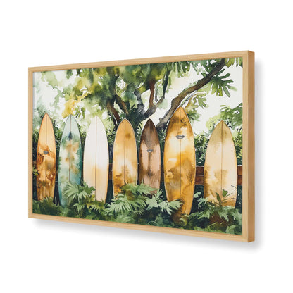 [Color:American Maple], Picture of art in a American Maple frame of the corner