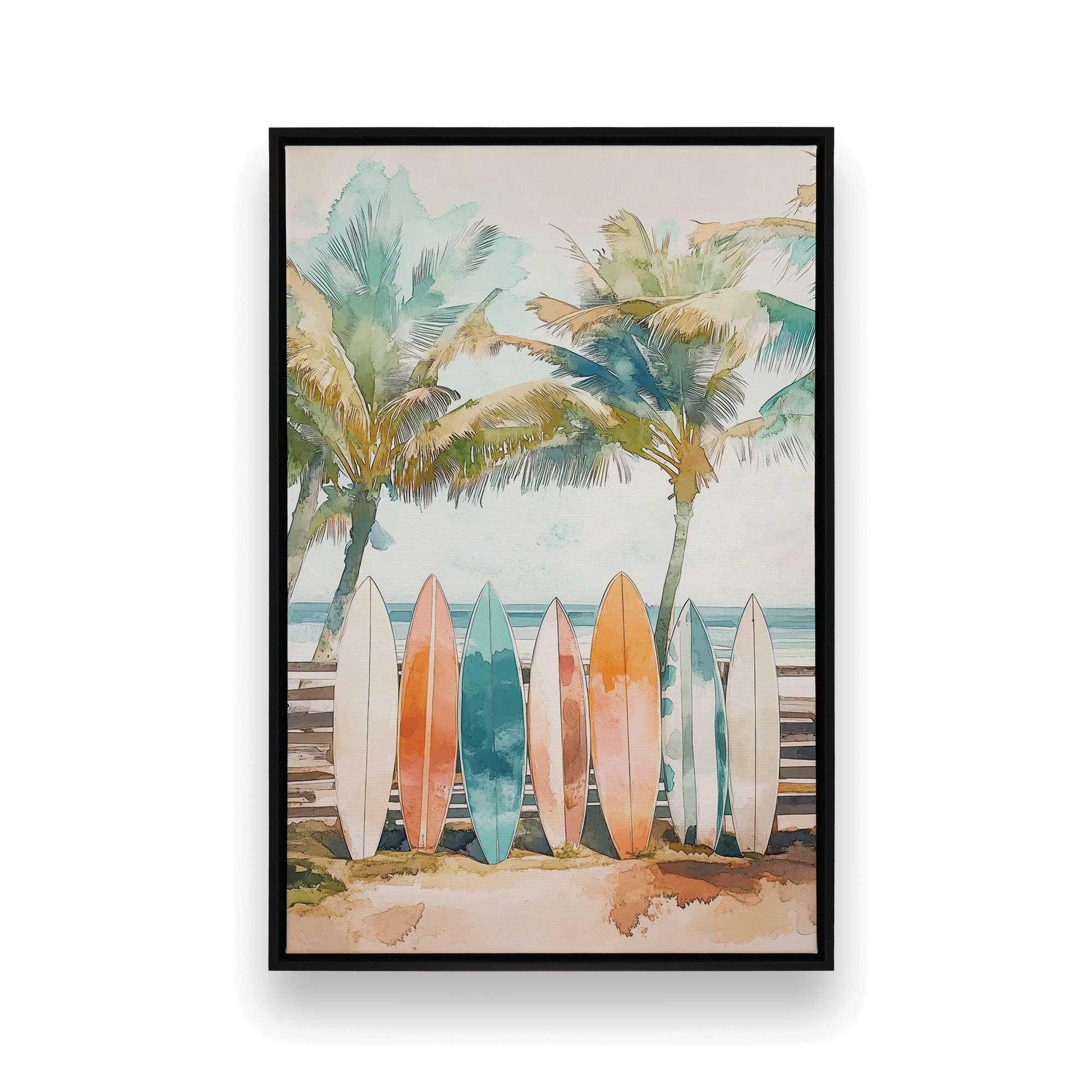 [Color:Satin Black], Picture of art in a Satin Black frame